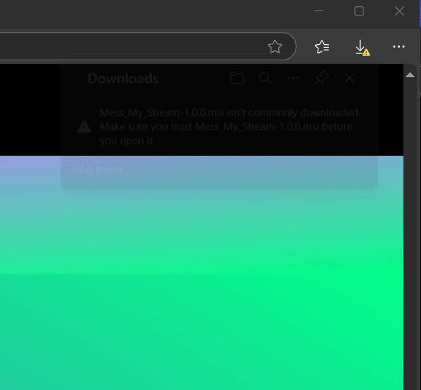 mess my stream download step